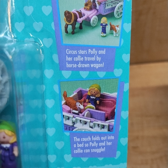 RARE - Vintage 90s Bluebird Polly Pocket Circus Wagon On The Go Playset NWT - Picture 5 of 6